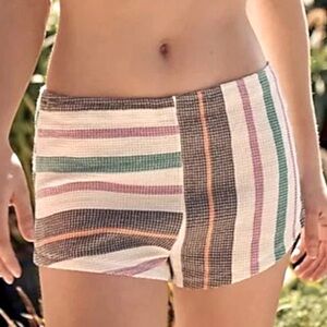 Free People Endless Summer Soleil Time Shorts Medium Kauai Combo Stripes NWOT